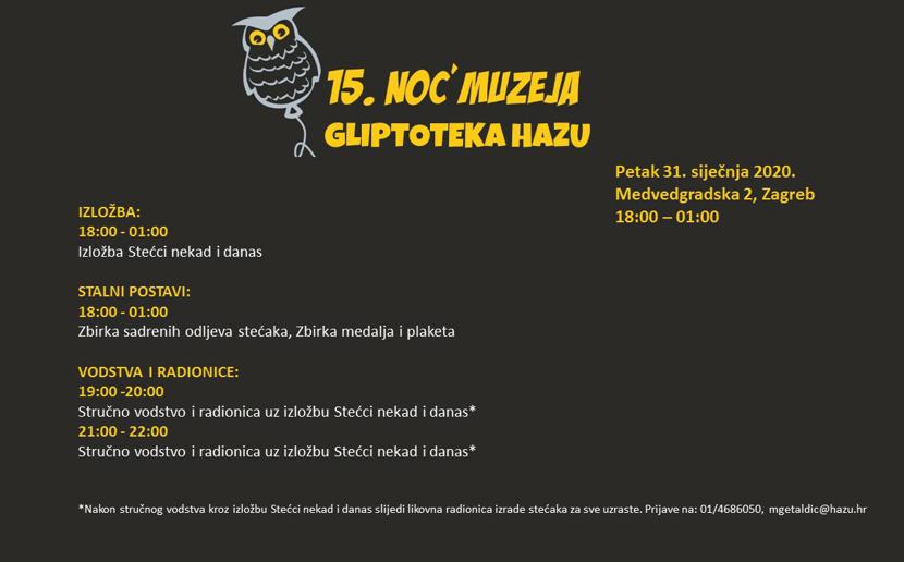 Noć muzeja u Gliptoteci HAZU